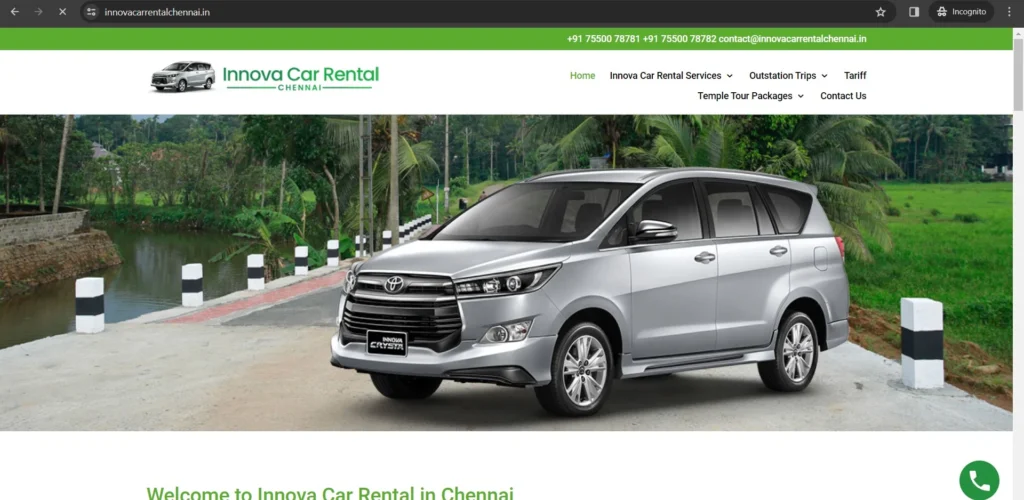 Innova Car Rental Chennai