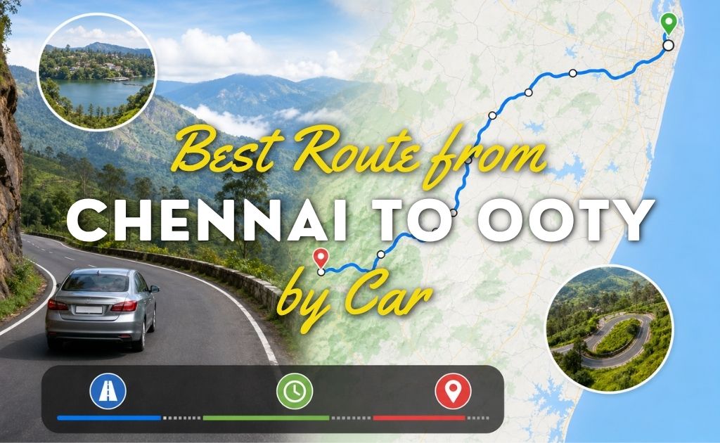 Best Route from Chennai to Ooty by Car (Distance, Travel Time & Map Guide 2026)