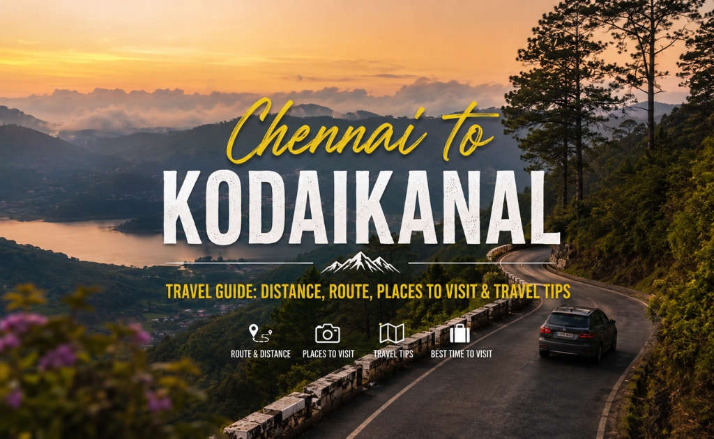 Discover the best places to visit in Kodaikanal, travel routes, distance, itinerary, and hassle-free road trips with VPL Travels.