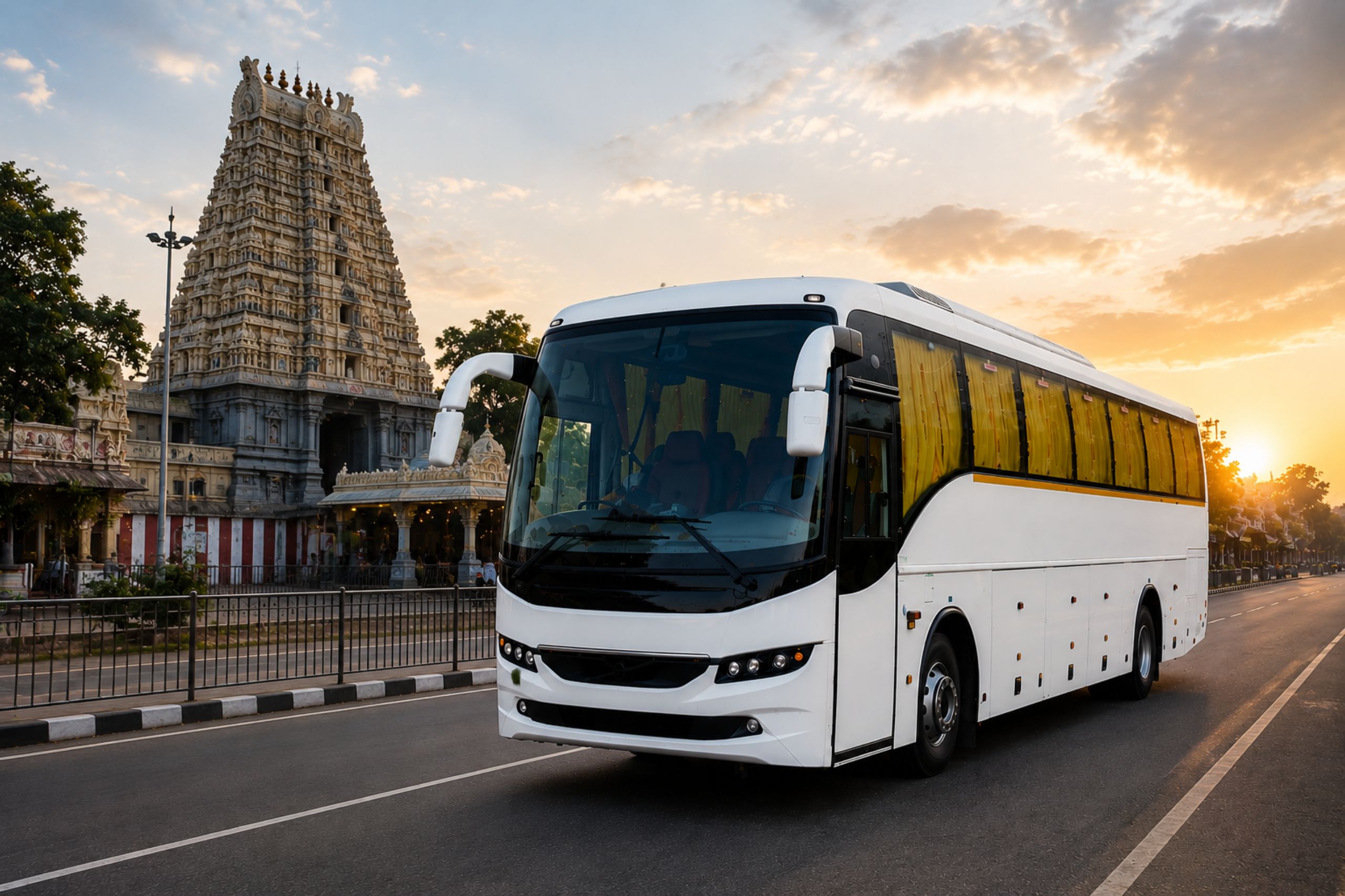 Temple And Pilgrimage Bus Rental In Chennai