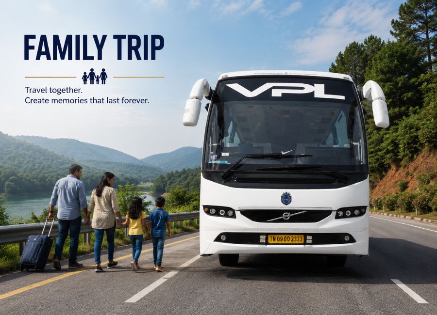 40 Seater Bus Rental in Chennai for Family Trips