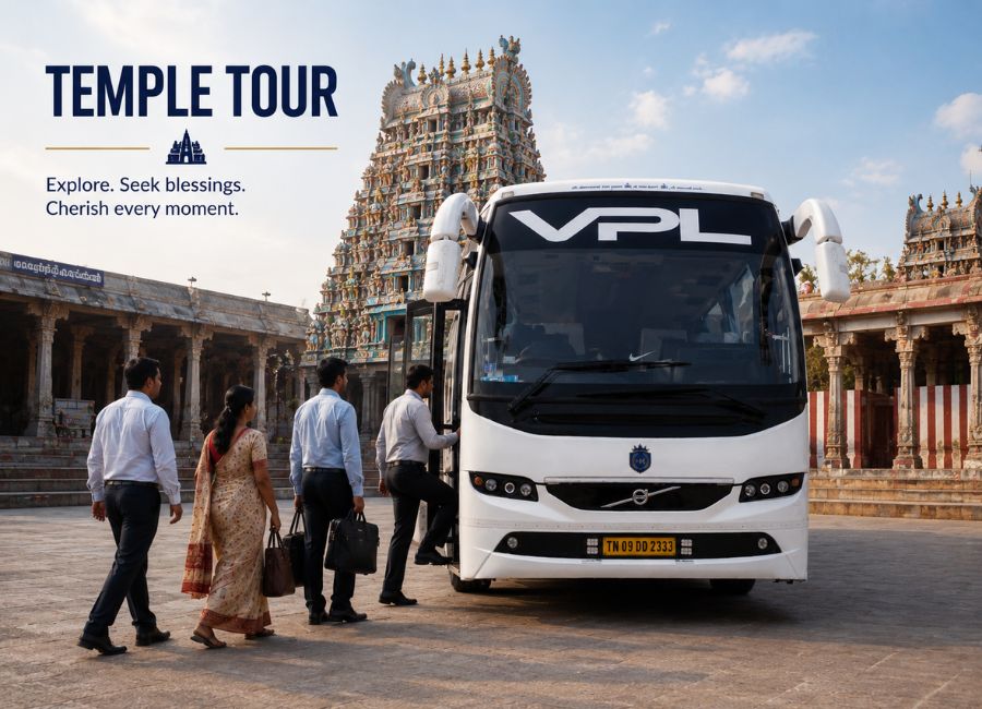 40 Seater Bus Rental in Chennai for Temple Tours