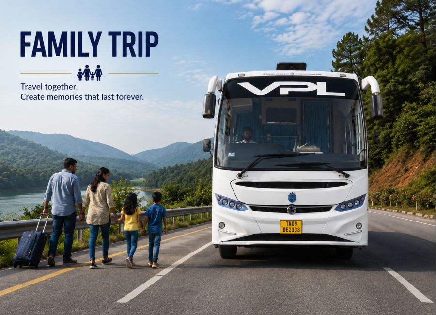 40 Seater Bus Rental in Chennai for Family Trips