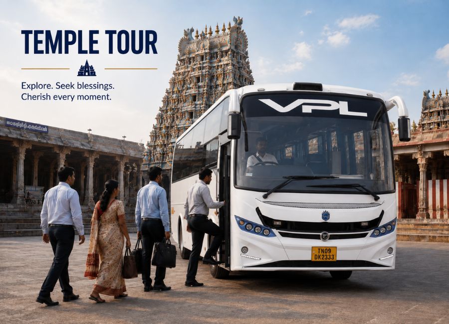 40 Seater Bus Rental in Chennai for Temple Tours