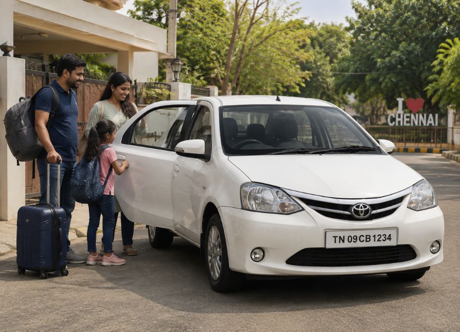 Toyota Etios Car Rental in Chennai for Family Trips