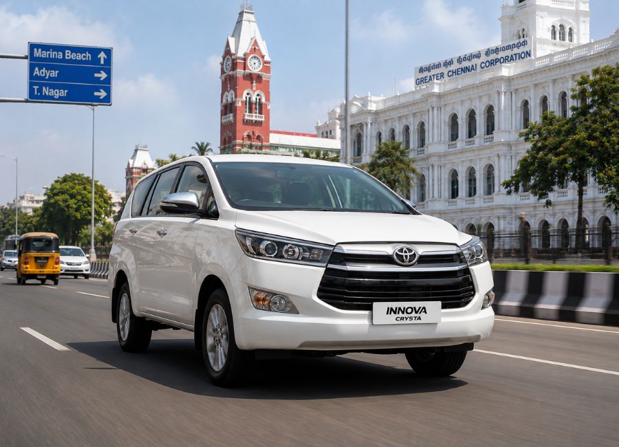 Toyota Innova Crysta Car Rental in Chennai for Local Travel