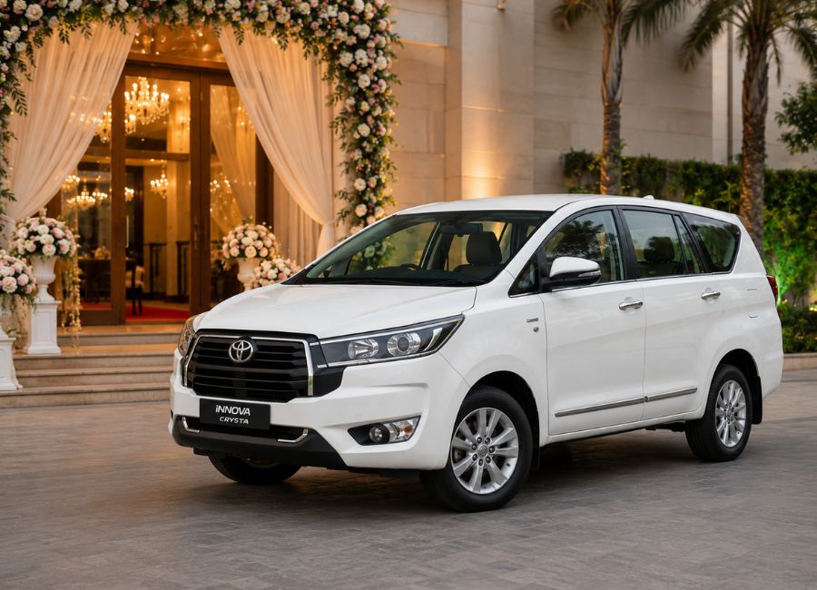 Toyota Innova Crysta Car Rental in Chennai for Wedding Transportation