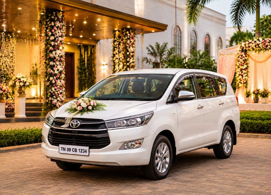 Toyota Innova Car Rental in Chennai for Wedding Transportation