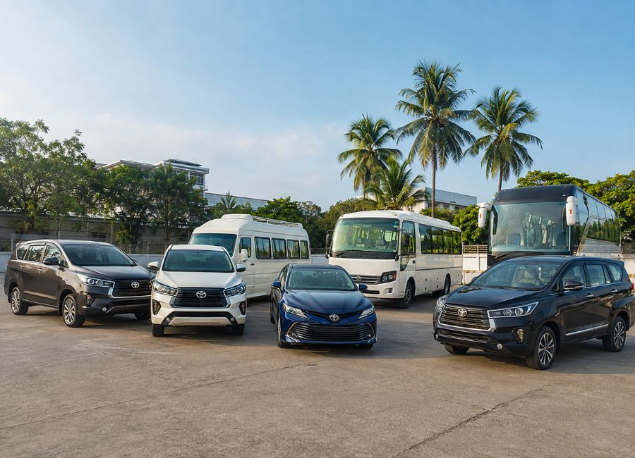 VPL Travels rental vehicle fleet in Chennai