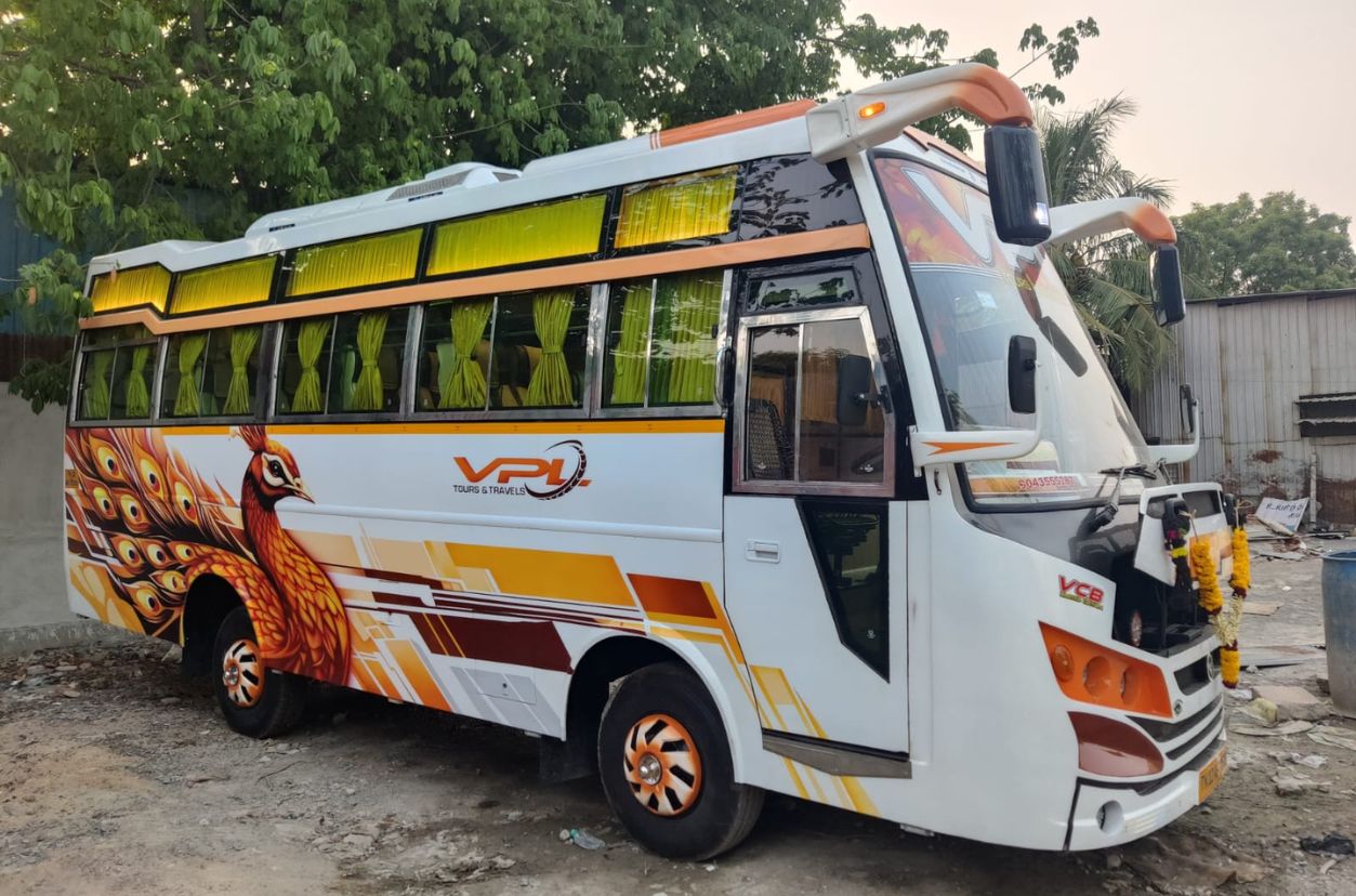25 seater mini bus side exterior view