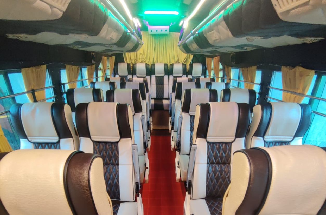 25 seater mini bus interior with comfortable seats