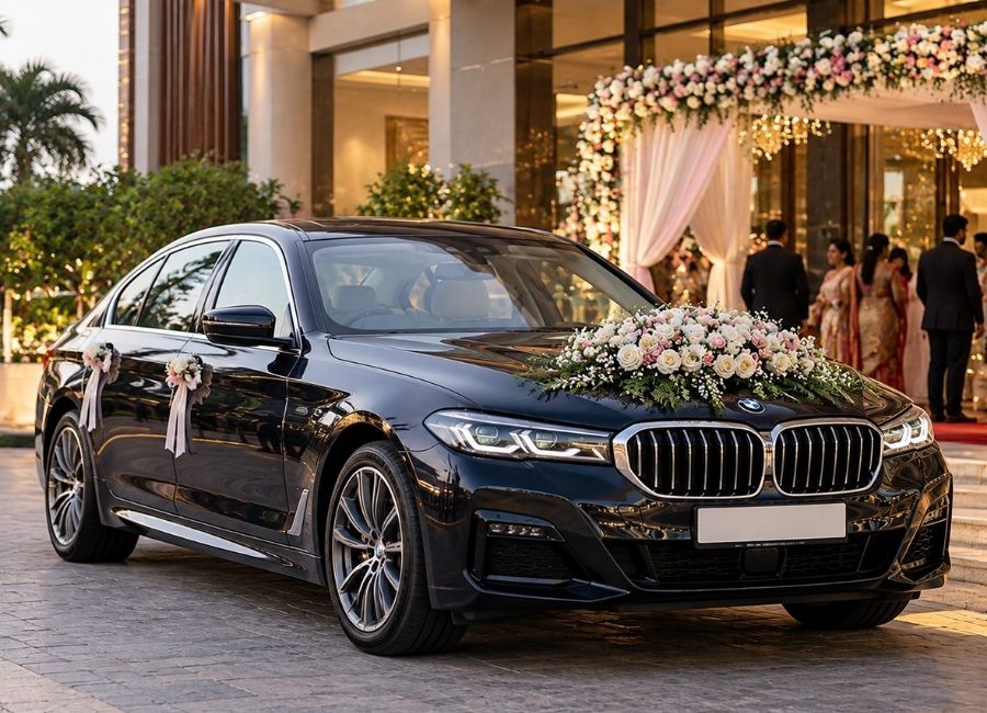 BMW 5 Series wedding car rental in Chennai