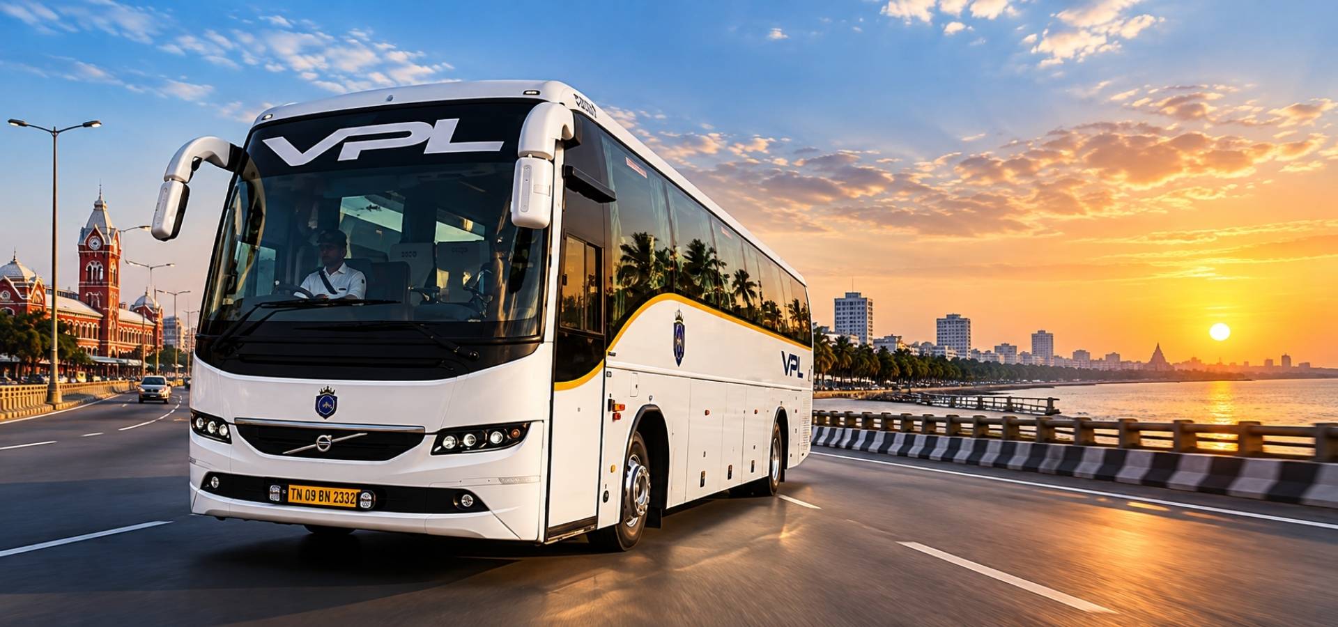 Book Volvo bus rental in Chennai with VPL Travels