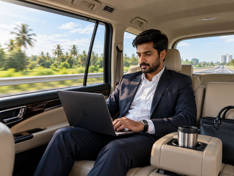 Business outstation car rental from Chennai to other cities