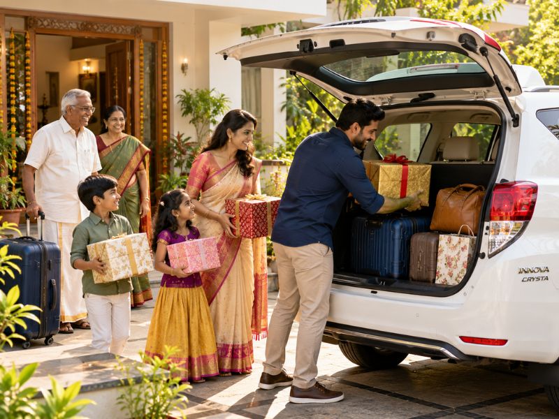 Family outstation car rental from Chennai with Innova