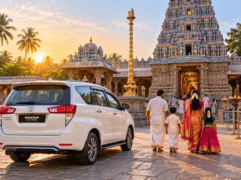 Outstation car rental in Chennai for Tirupati temple trip